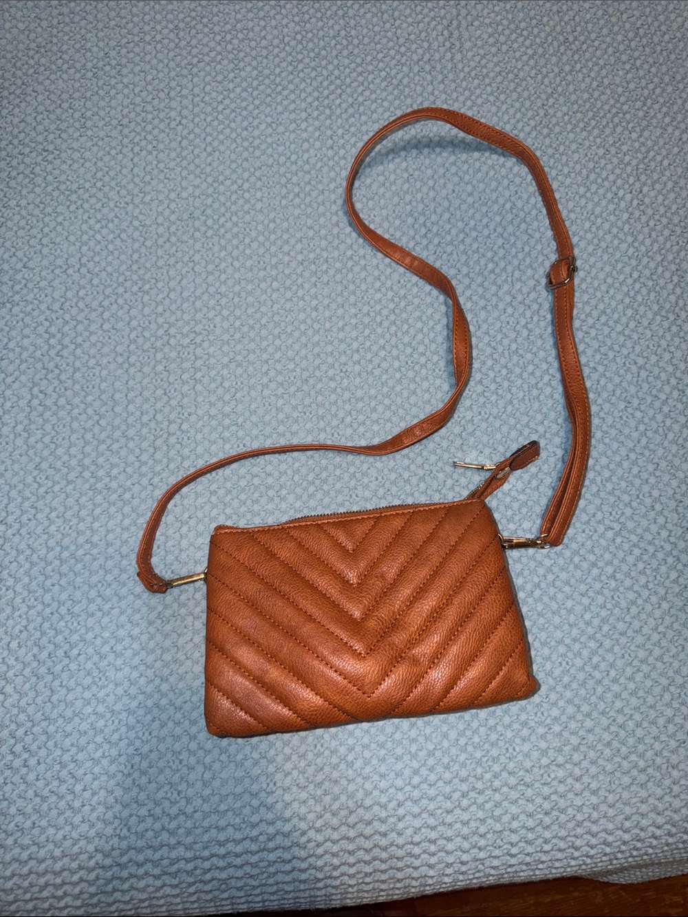 Tan smaller satchel